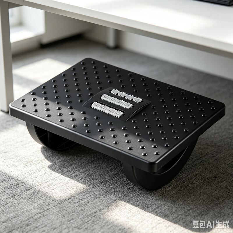 Footrest Under Desk - Ergonomic Under‑Desk Rocking Foot Rest, Foot